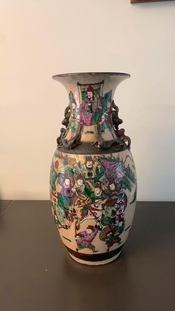 Chinese Nanking vaas uit de late 19de eeuw., Antiek en Kunst, Antiek | Vazen, Ophalen
