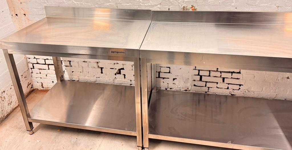 Professioneel werktafel ggmGastro meerdere stuks beschikbaar, Ophalen, Gebruikt, Inox Meubilair