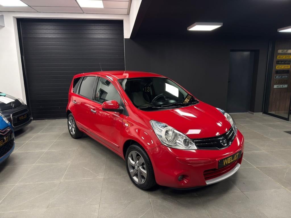 NISSAN NOTE 1.4 BENZINE 2011/TOP STAAT, Auto's, Nissan, Bedrijf, Te koop, Note, Bluetooth, Benzine, Euro 5, Rood, Grijs, Ophalen