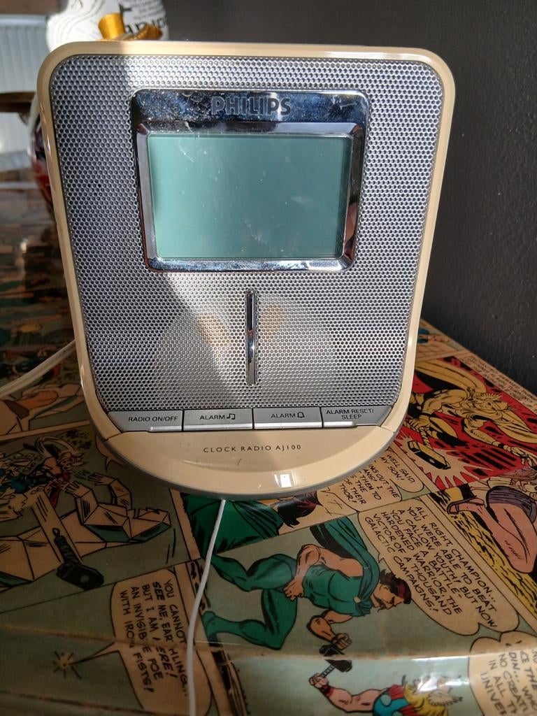 Mooi retro radio alarm Philips, Ophalen of Verzenden