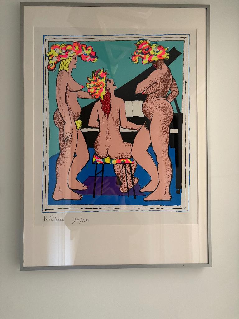 Sérigraphie Aat Veldhoen signée, Enlèvement ou Envoi