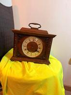 Vintage tafelklok – Houten pendule – Mechanisch uurwerk, Ophalen