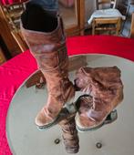 Mooie elegante/ stoere nubuck lederen hoge laarzen met hoge, Kleding | Dames, Ophalen, Hoge laarzen