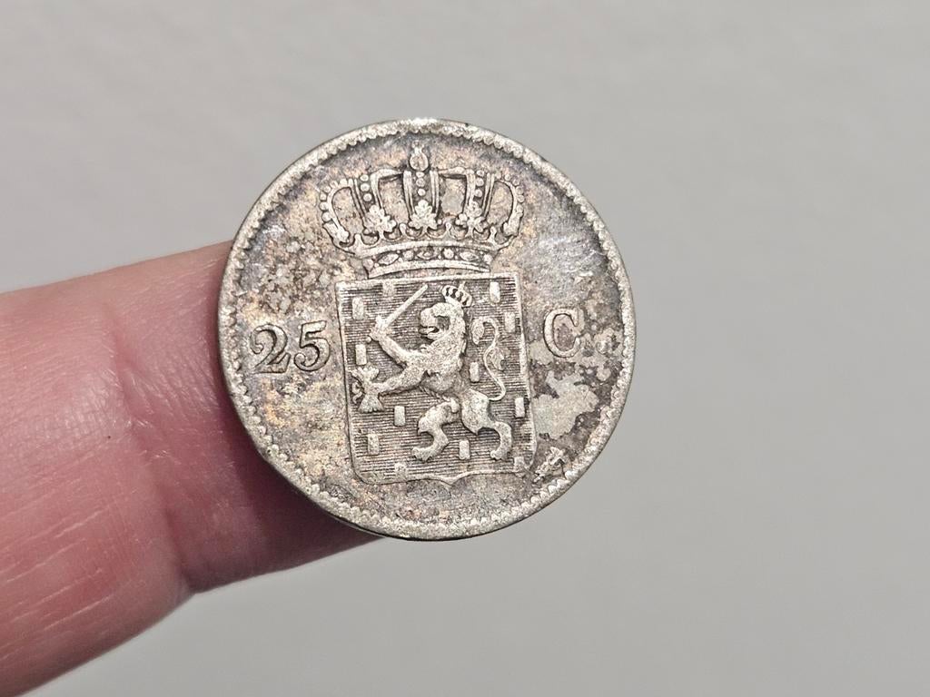 25 cent Nederland 1826 zilver, Verzenden, 25 cent, Zilver