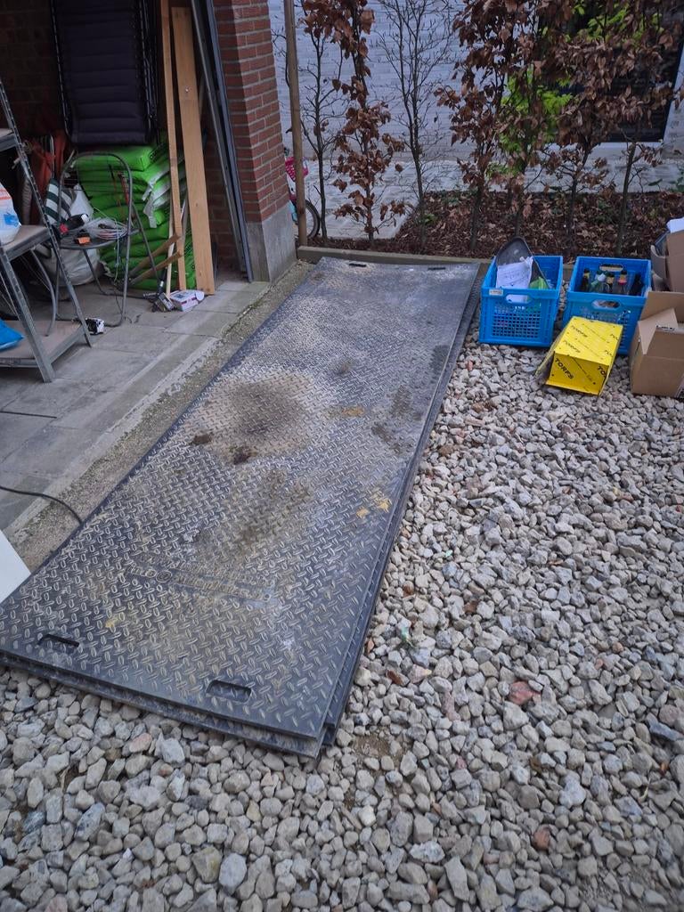 4x Rijplaten oprijplaten 300cm x 100cm, Ophalen