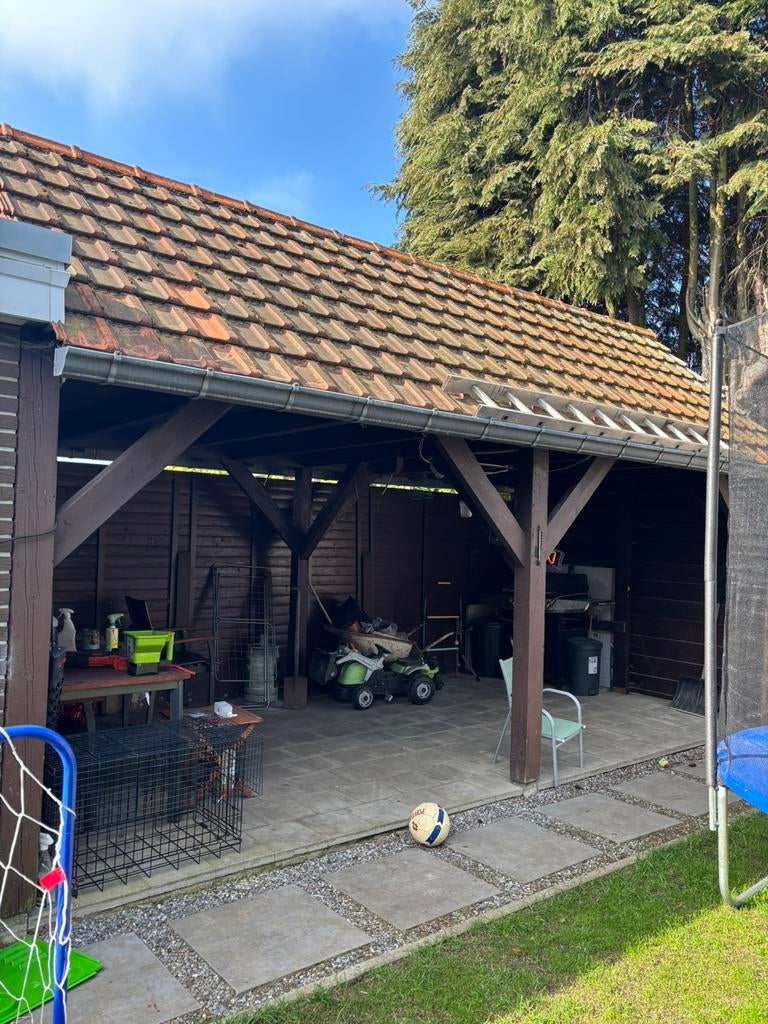 Terrasoverkapping uit hout, Tuin en Terras, Overkappingen, Ophalen, Zo goed als nieuw