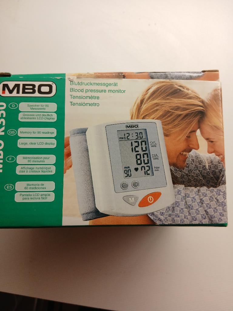 MBO bloeddrukmeter, Ophalen, Gebruikt