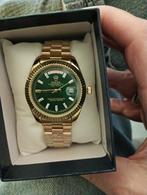 Rolex Oyster perpetual Day-Date goud kleur groen wijzerplaat, Handtassen en Accessoires, Horloges | Heren, Staal, Polshorloge