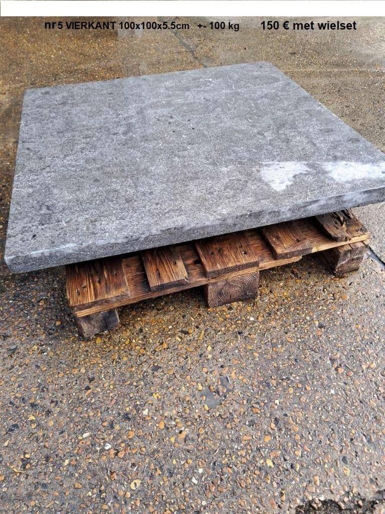 PARASOLVOET nr 5 : VIERKANT 100x100x5.5 cm , 150 eu, Tuin en Terras, Parasols, Nieuw, Parasolvoet, Waterdicht, Ophalen