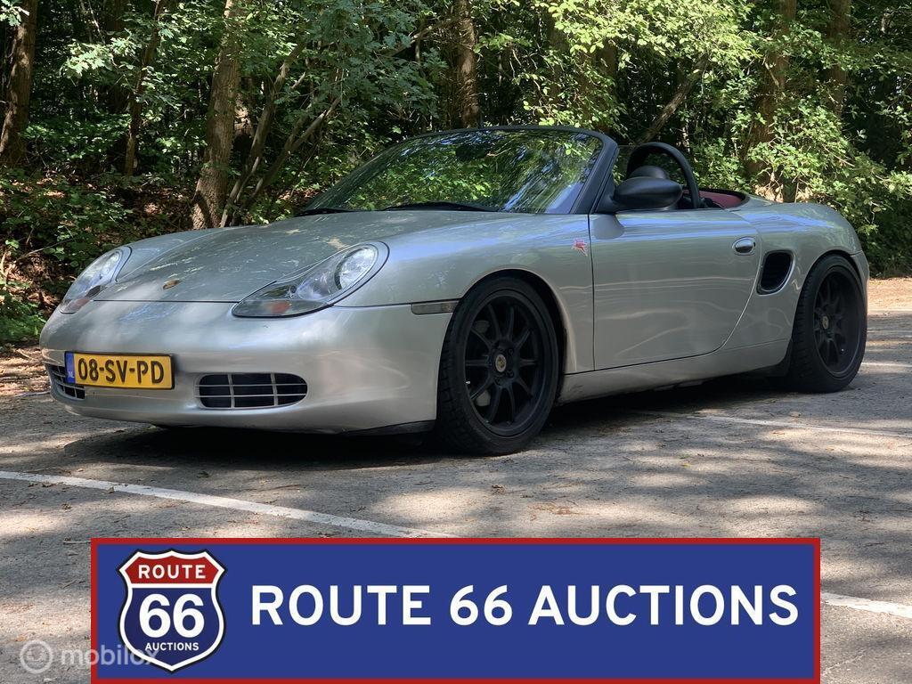 Porsche Boxster | 1997 | Route 66 Auctions, Auto's, Oldtimers, Bedrijf, Te koop, Porsche, Benzine, Overige carrosserie, Handgeschakeld
