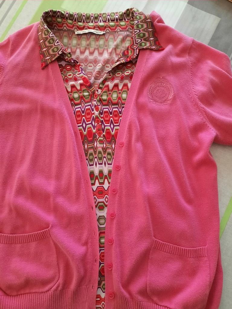 Lichtroze gilet van scapa,en t shirt van Melvin,maat 44, Kleding | Dames, Ophalen of Verzenden, Maat 42/44 (L)