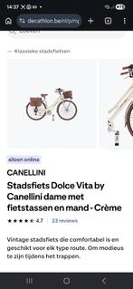 Damesfiets Dolce Vita,beige,maat S, Autres marques, Vitesses, Frein sur jante, Moins de 47 cm