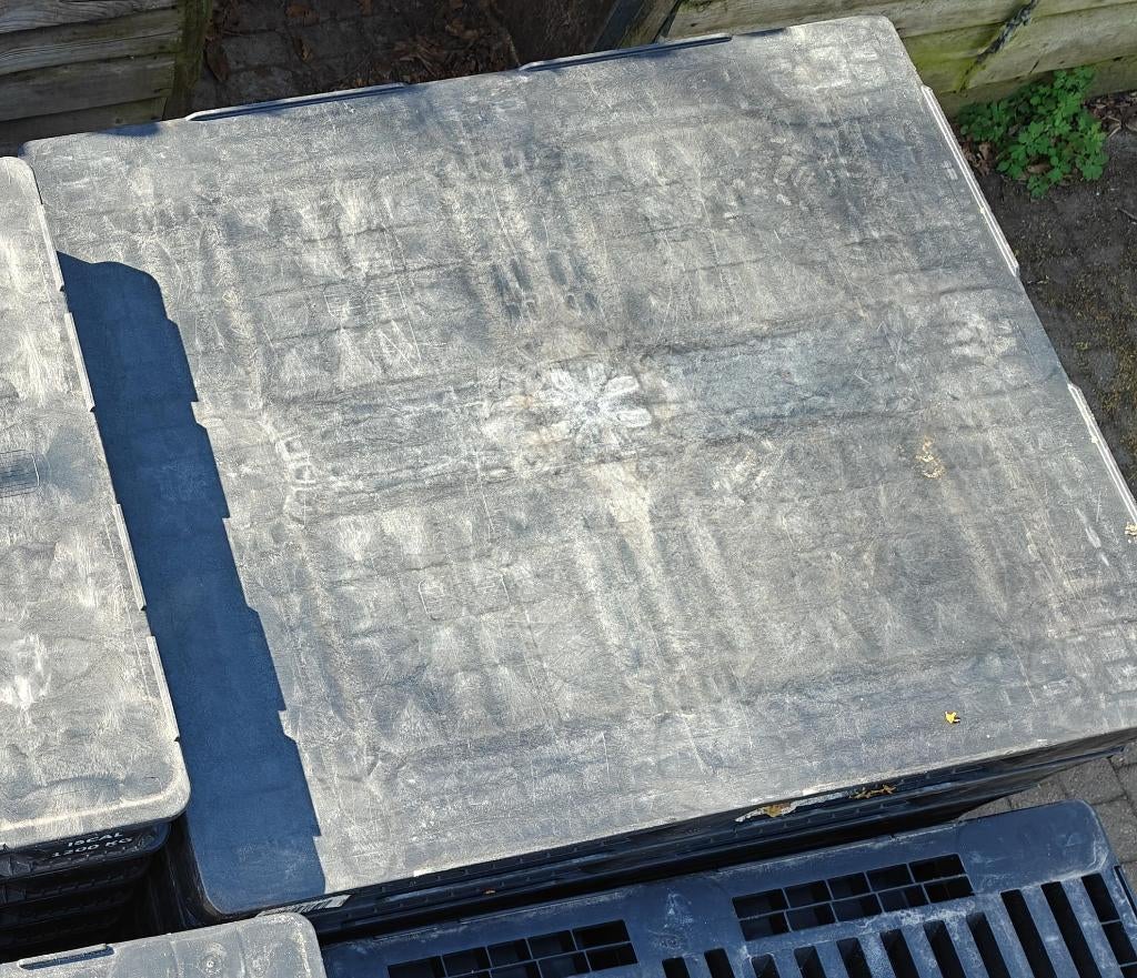 Stevige kunststof paletten 100x120cm, Enlèvement, Utilisé