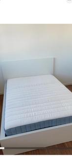 IKEA Bed 180x200 + matras + donsdeken + kussens – Nieuw, Huis en Inrichting, Ophalen, Wit, 180 cm, 200 cm