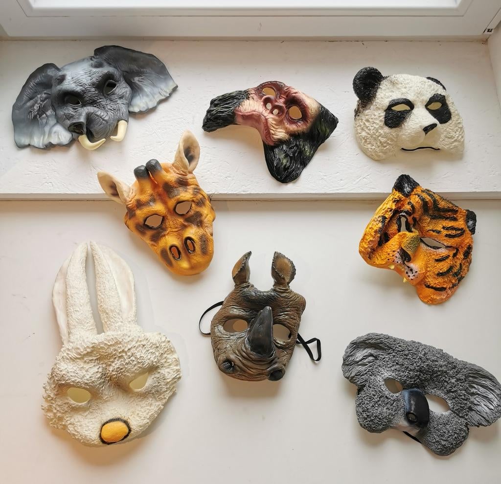 Maskers dieren carnaval kostum verkleedkledij verkleden, Verzamelen, Ophalen of Verzenden