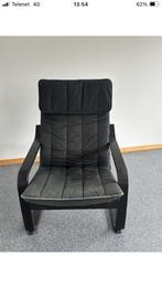 Chaise Ikea Poang en bois brun noir, Maison & Meubles, Enlèvement, Utilisé, Bois