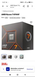 AMD ryzen 7 8700f processor ddr5  2weken oud, Computers en Software, Processors, Ophalen
