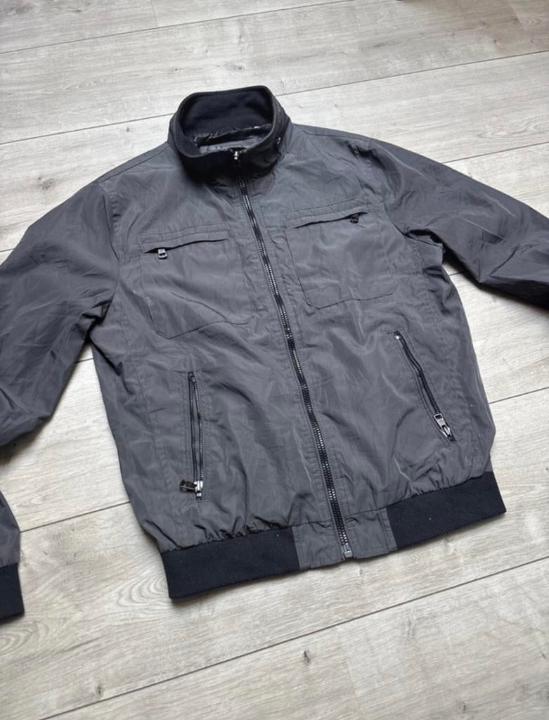 Calvin Klein Lightweight Bomberjack / Tussenjas - Grijs, Ophalen of Verzenden, Zo goed als nieuw, Maat 46 (S) of kleiner, Grijs