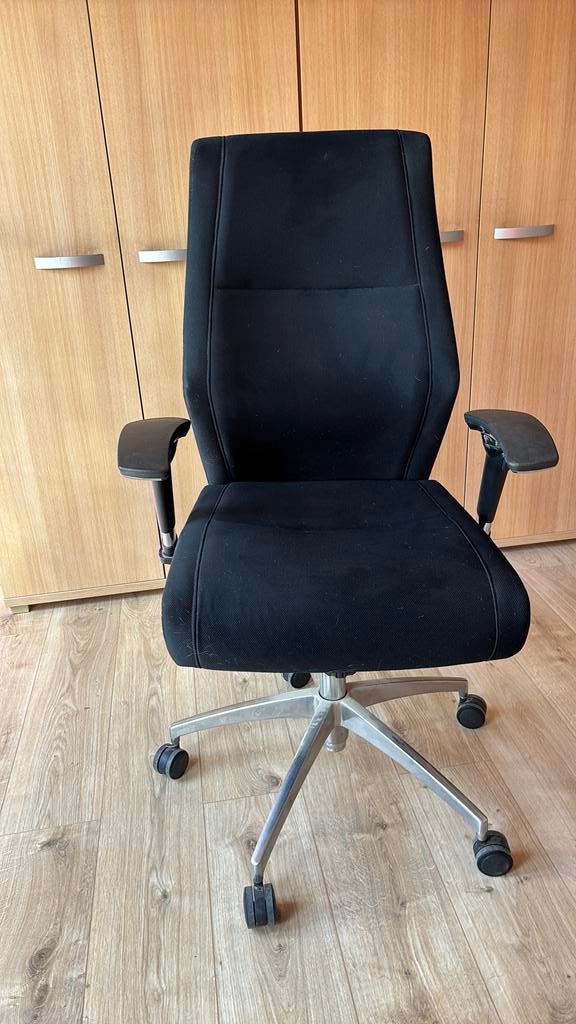 Chaise de bureau tissu, Enlèvement, Comme neuf, Noir, Chaise de bureau