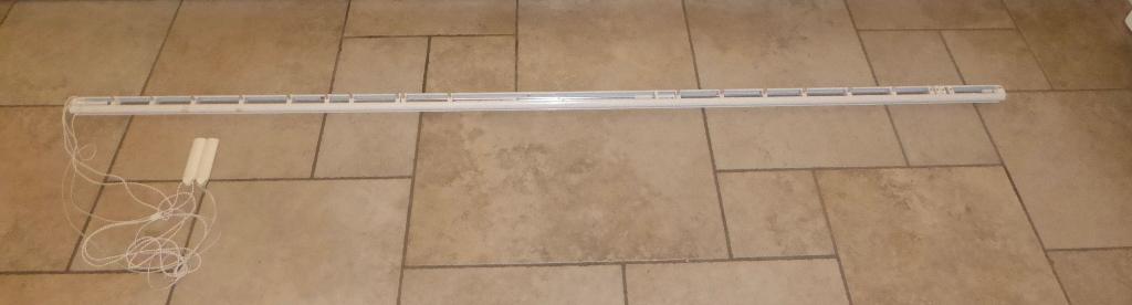 Tringle à rideaux blanche avec système de traction 2m 03, Maison & Meubles, Ameublement | Rideaux & Stores à lamelles, Comme neuf