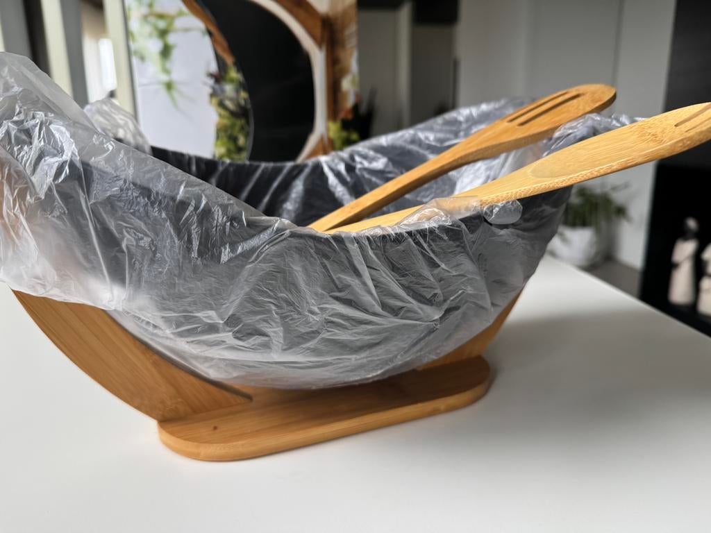 Bol en céramique sur socle en bois, Enlèvement ou Envoi, Balance