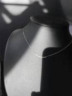 Collier ketting 20 natuurlijke diamanten witgoud, Handtassen en Accessoires, Kettingen, Wit, Nieuw, Ophalen of Verzenden, Verstelbaar