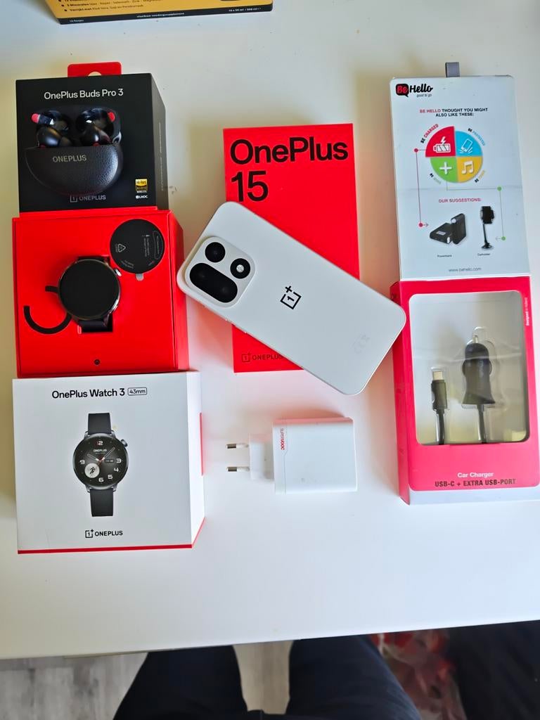 Oneplus 15 512gb watch3 buds3pro ruilen 17pro/promax, Ophalen of Verzenden, Zonder abonnement