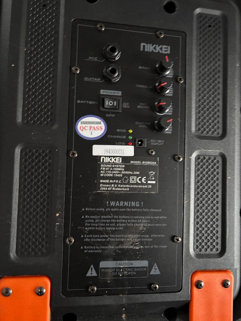 Ampli karaoké + micro Big Boxx, Ophalen, Zo goed als nieuw