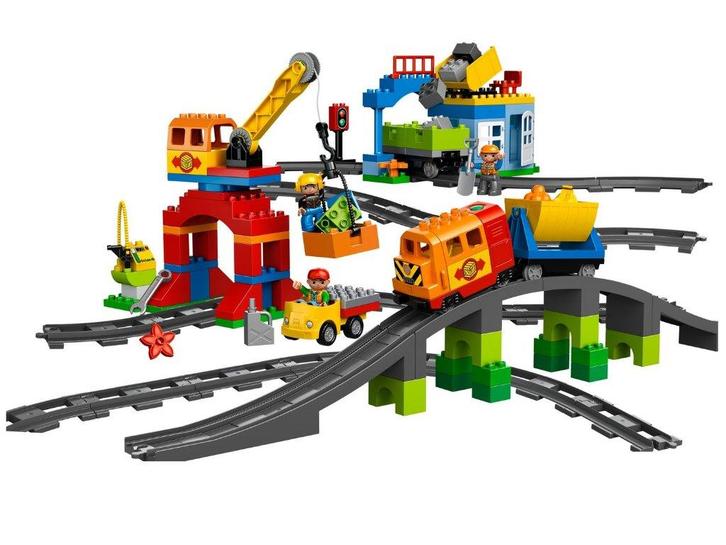 Lego Duplo Circuit Train 10508 + 10506, Enfants & Bébés, Jouets | Duplo & Lego, Comme neuf, Duplo, Ensemble complet, Enlèvement