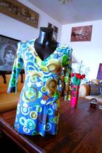 retro uniek abstract getinte jurk maat L, Vêtements | Femmes, Robes, Avalanche, Porté, Taille 42/44 (L), Autres couleurs