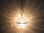 Val Saint Lambert Crystal Faceted Globe Vintage Pendant Lamp, Ophalen of Verzenden
