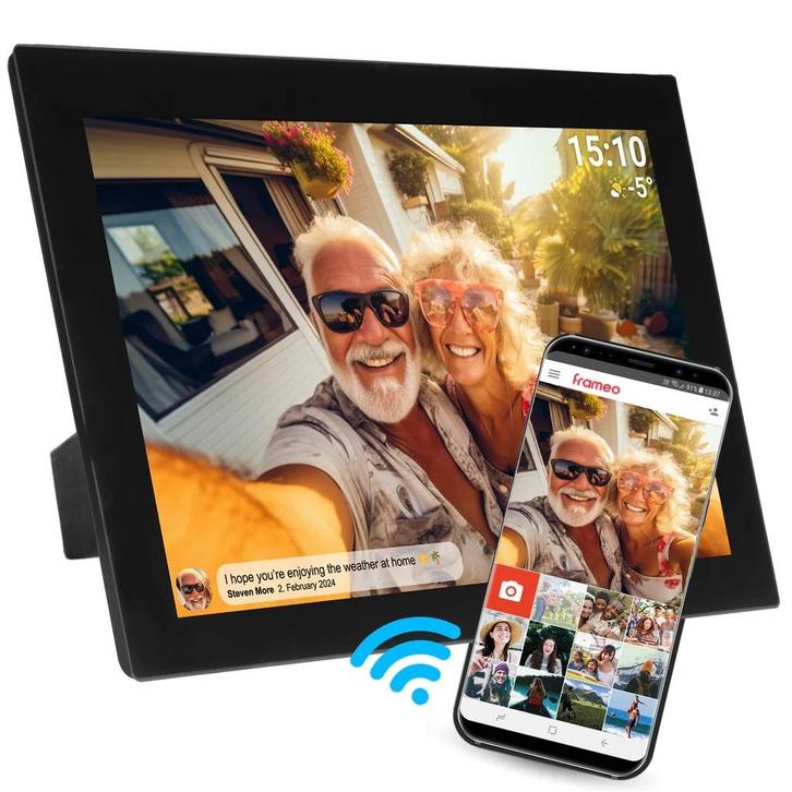 10.1" wifi video usb-c ips touchscreen fotolijst (nwst), Audio, Tv en Foto, Foto | Digitale fotokaders, Zo goed als nieuw, Ophalen of Verzenden