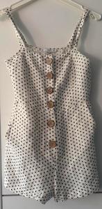 Combi short taille 34, Kleding | Dames, Jumpsuits, Wit, MNG, Ophalen of Verzenden, Zo goed als nieuw