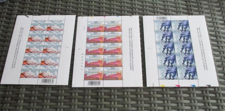 3 st. Postfris - Postzegelvellen  - Brugge 2002, Postzegels en Munten, Postzegels | Europa | België, Postfris, Europa, Postfris