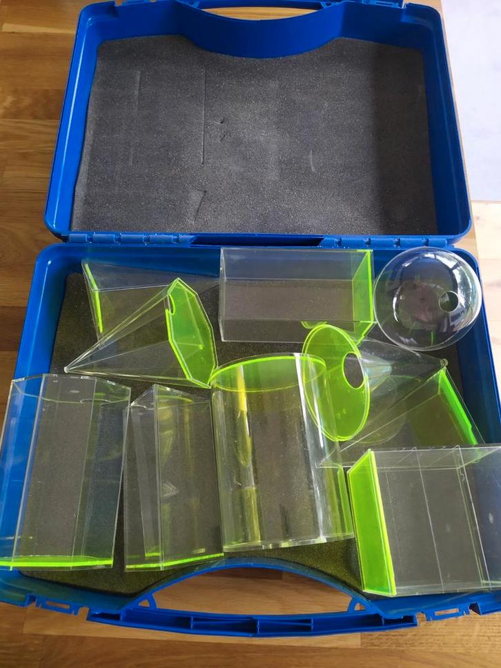 Malette avec solides transparents Günter Herrmann, Diversen, Schoolbenodigdheden, Gebruikt, Ophalen of Verzenden