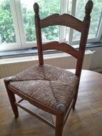 Antieke kinderstoel in eik, rieten zitting, Kinderen en Baby's, Ophalen, Gebruikt