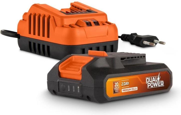 Powerplus Dual Power POWDP90620 oplader + batterij, Doe-het-zelf en Bouw, Gereedschap | Overige machines, Nieuw, Ophalen of Verzenden