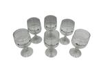 6 Irish Coffee glazen - met klavertje decoratie, Huis en Inrichting, Keukies Shop, Glas of Glazen, Gebruikt, Glas