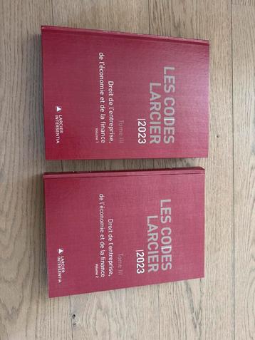 Code Larcier 2023 Tome 3 Volume 1 en 2 beschikbaar voor biedingen