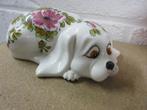 Spaarpot hondje figuur, Verzamelen, Spaarpotten, Ophalen, Gebruikt, Steen, Aardewerk of Keramiek