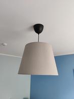 Lichtgrijze hanglamp in goede staat, Maison & Meubles, Lampes | Suspensions, Comme neuf, Enlèvement, Tissus
