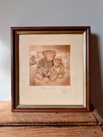 Print Sue Willis berenfamilie in sepia vintage, Minder dan 50 cm, Ophalen of Verzenden, Minder dan 50 cm, Print