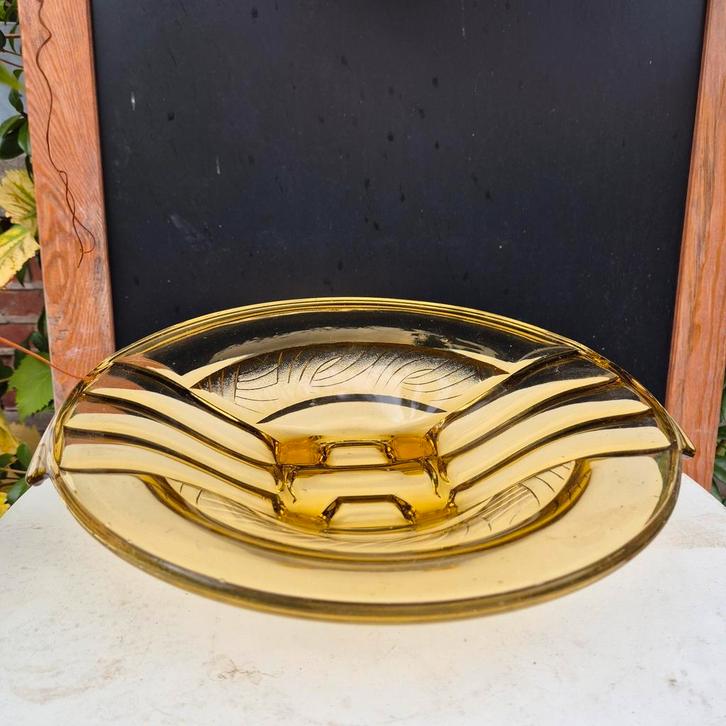 Walther&Sohne, art deco schaal, decor ´Orient´ 1937, Antiek en Kunst, Antiek | Glaswerk en Kristal, Ophalen of Verzenden