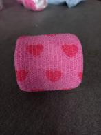 8 elastische tape roze met hartjes, Sport en Fitness, Ophalen of Verzenden, Nieuw, Overige typen