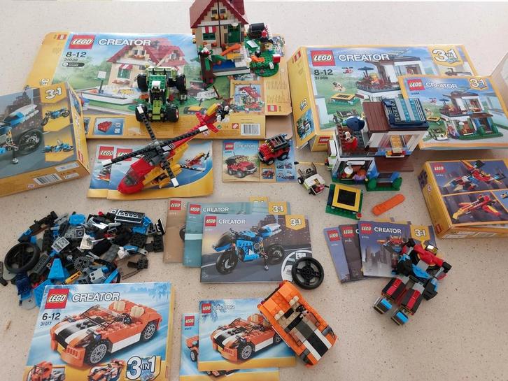 5 lego creator sets oa 31068 en 31038, Kinderen en Baby's, Speelgoed | Duplo en Lego, Zo goed als nieuw, Lego, Ophalen of Verzenden