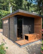 Maatwerk buitensauna Thermowood of Grenen Nl  fabrikaat, Ophalen of Verzenden, Zo goed als nieuw