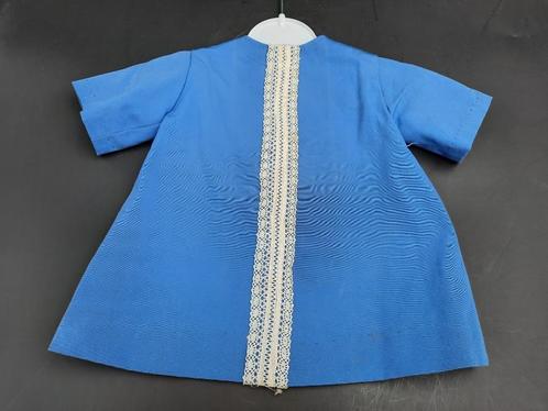 oud blauw poppenjurkje, jaren 60, Antiek en Kunst, Curiosa en Brocante, Ophalen of Verzenden
