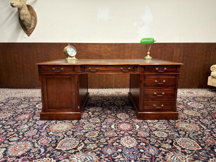 Origineel Globe Wernicke Bureau Partnerdesk, Antiek en Kunst, Antiek | Kantoor en Zakelijk, Ophalen of Verzenden