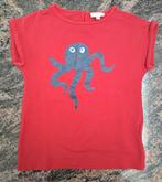 Mt 140 Rode T-shirt glinsterende inktvis wiebeloogjes, Meisje, Ophalen of Verzenden, Zo goed als nieuw, Shirt of Longsleeve