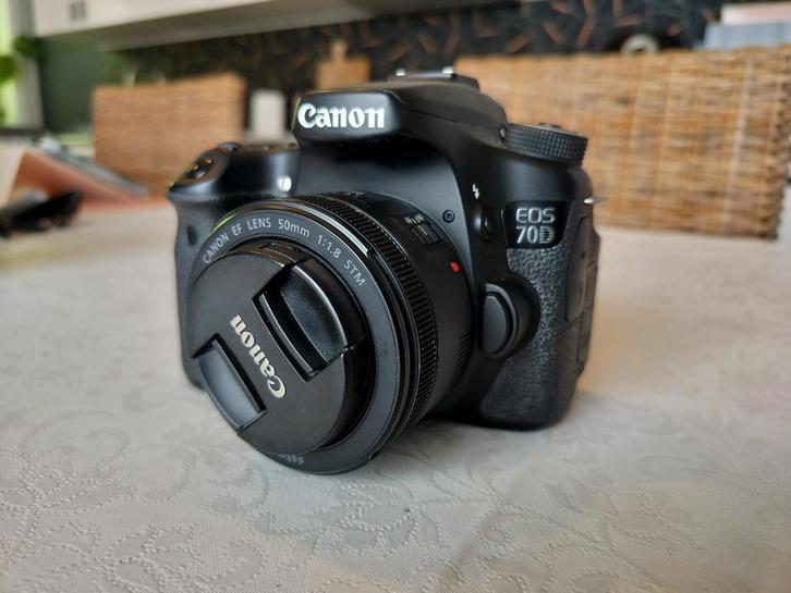 Canon EOS 70D + 3 objectieven en statief, Audio, Tv en Foto, Fotocamera's Digitaal, Gebruikt, Spiegelreflex, Canon, Verzenden